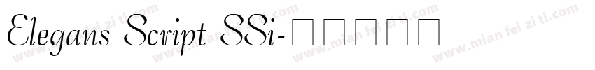 Elegans Script SSi字体转换